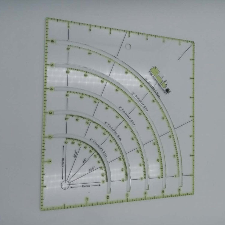 8-Inch Acrylic Measuring Ruler for DIY Crafting