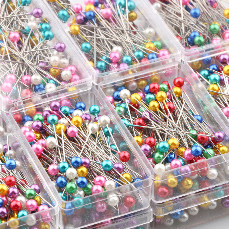 DIY Colorful Pearl Head Pins for Sewing (100 Pieces)