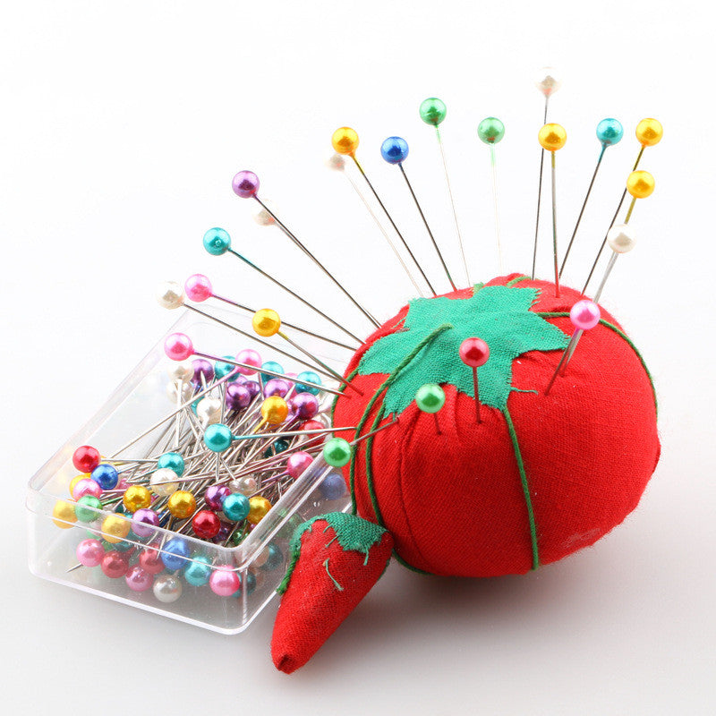 DIY Colorful Pearl Head Pins for Sewing (100 Pieces)