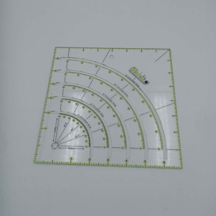 8-Inch Acrylic Measuring Ruler for DIY Crafting